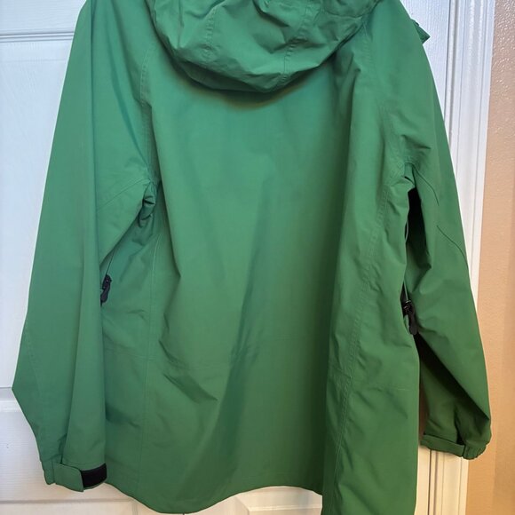 Duluth Trading Co. Men's Rain Jacket - Green Hooded Outdoor Work Coat Size XL - Picture 4 of 5
